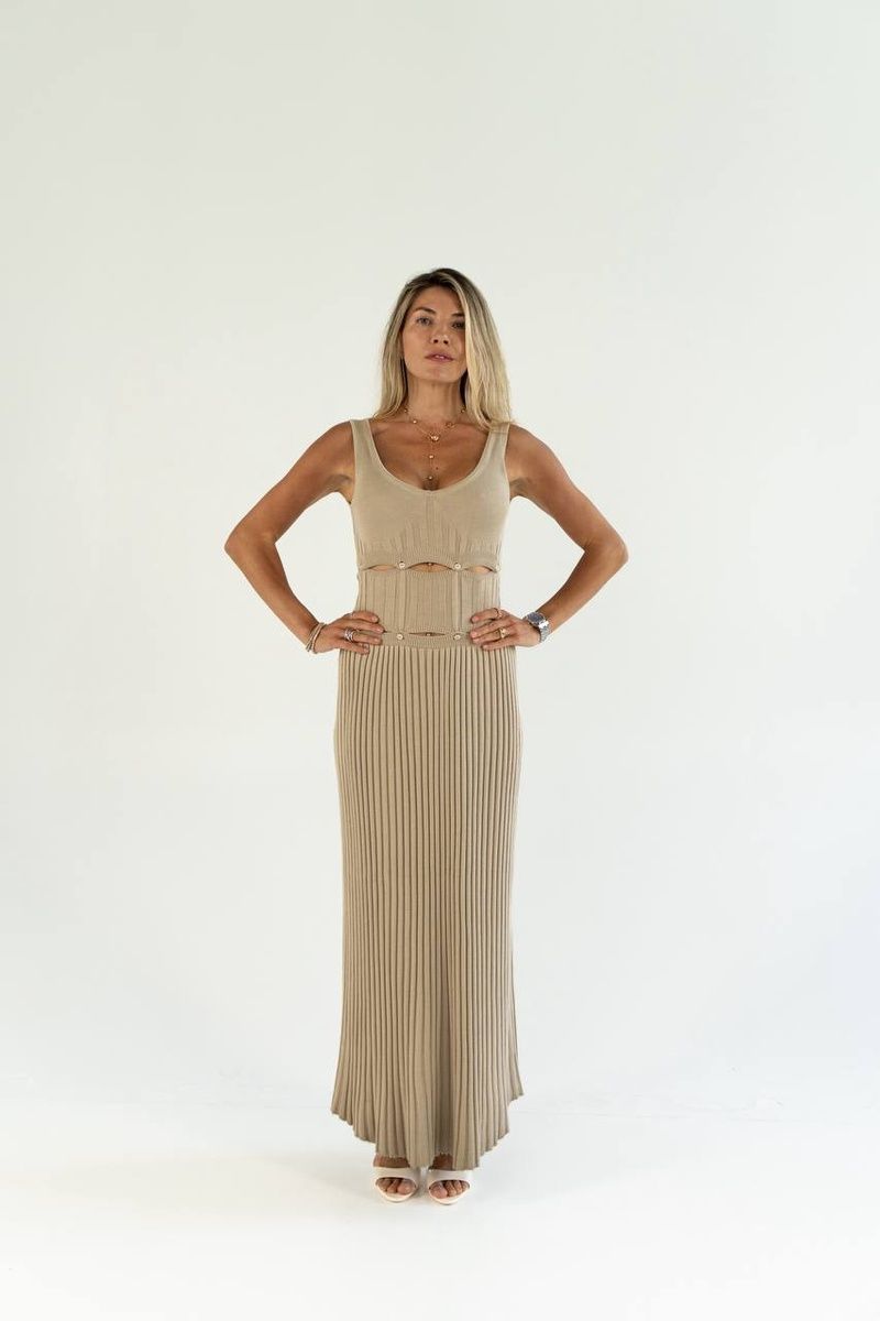 Вʼязана сукня на гудзиках DBXS0232026 фото